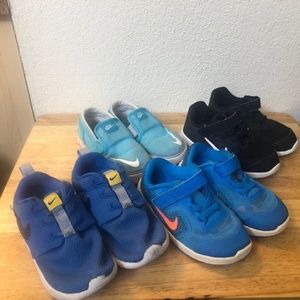 Lot of 8C boys Nike shoes